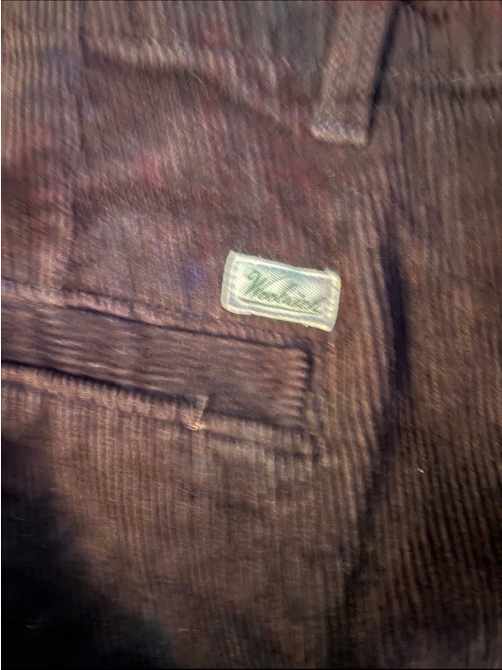 Woolrich Maroon Corduroy Pants View 3